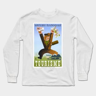 Vintage Travel Poster France Tourisme 1939 Long Sleeve T-Shirt